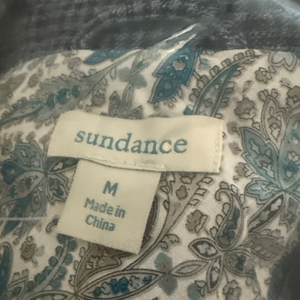 Sundance Living Bryce Blazer  navy blue plaid - Picture 5 of 5